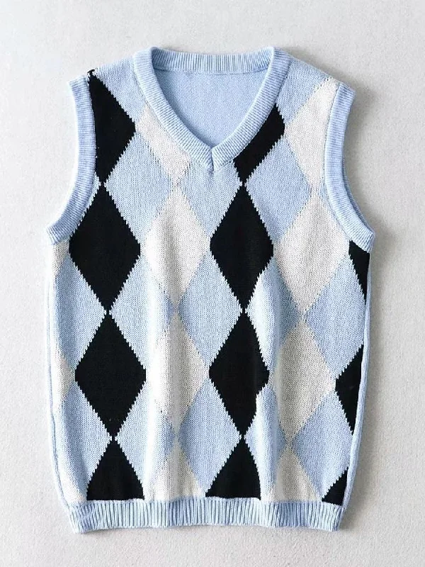 Women Knitted Sweater Vest Design