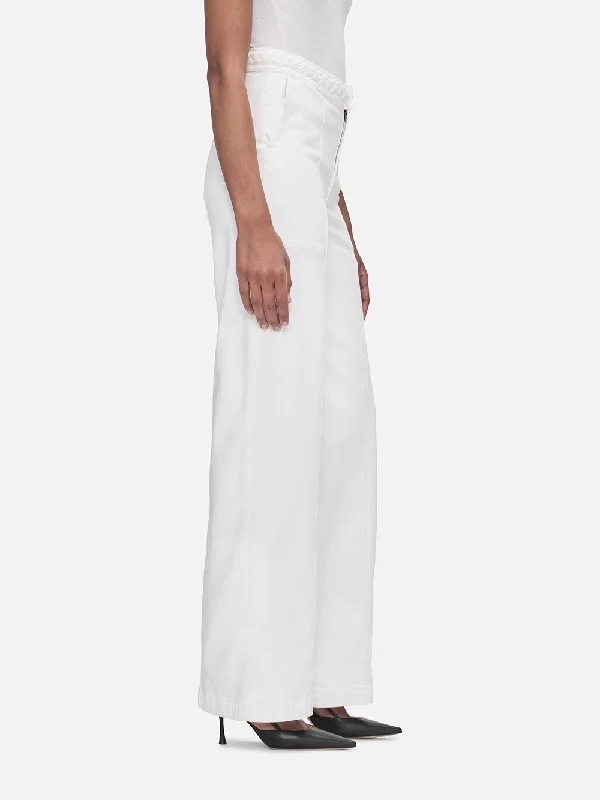 Braided Waistband Wide Leg -- Au Natural Clean