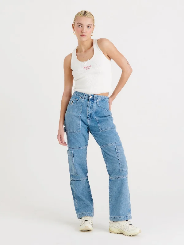 Organic Combat Jean Light Blue