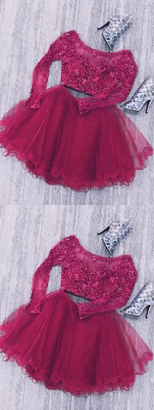 Burgundy Short Homecoming Dress    cg11404