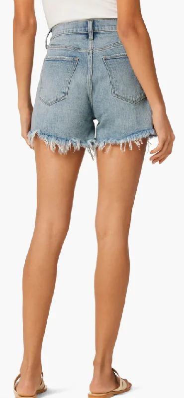 So Soft Medium Wash and Ivory Jean Shorts by Joes Jeans