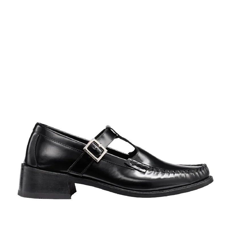 G.H. Bass Women's Mary Jane Heel Loafer in Black