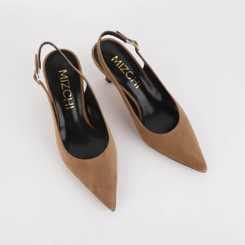 NAMU - suede slingback pump