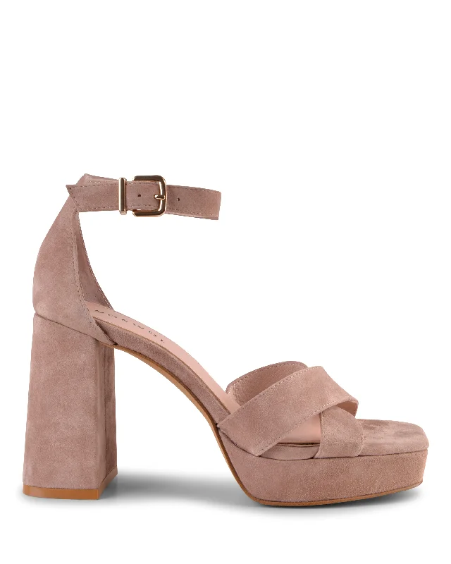 Poppy Nude Suede