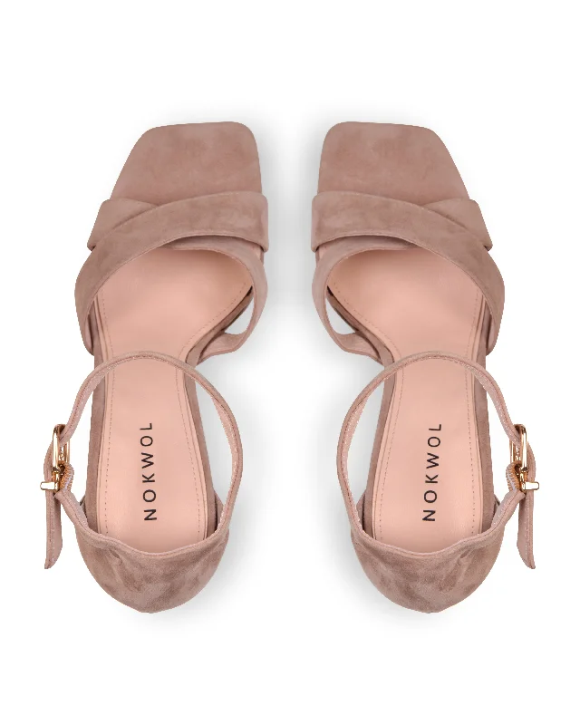 Poppy Nude Suede