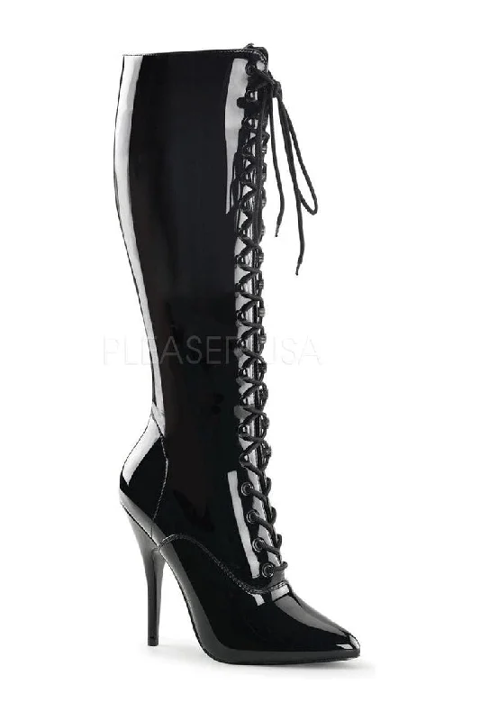 SEDUCE-2020 Knee Boot  | Black Patent