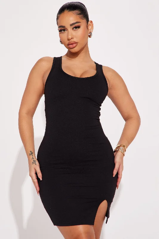 Ava Mini Dress - Black