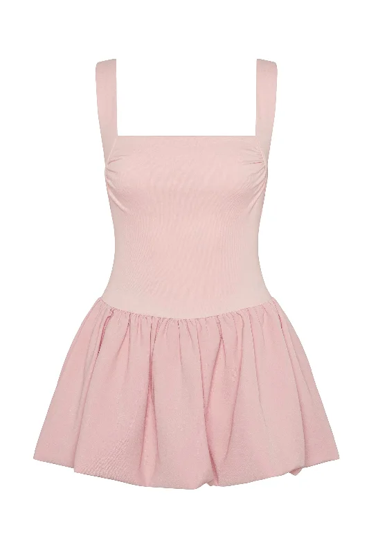 Bisou Bubble Knit Mini Dress - Pink