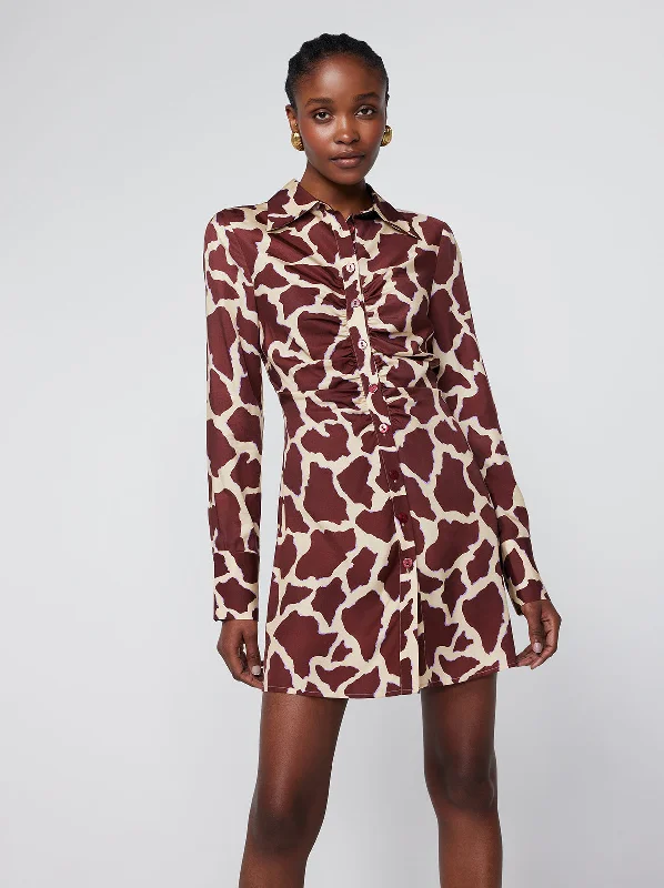 Brooke Giraffe Print Mini Dress