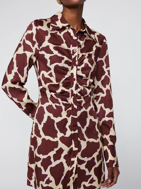 Brooke Giraffe Print Mini Dress