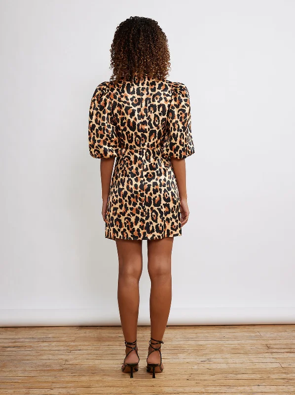 Maisie Leopard Print Mini Dress