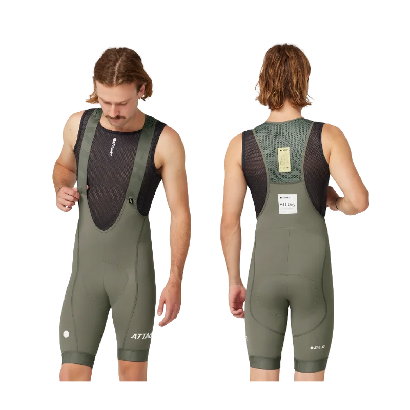 Attaquer All Day Bib Short - Grey Smoke