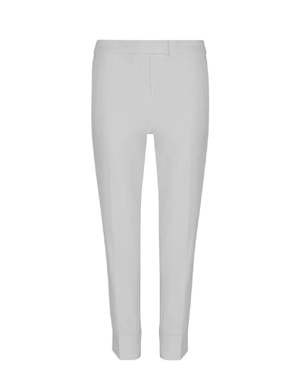 Front Tab Straight Pant (Ivory)