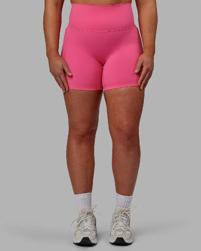 Elixir Mid Short Tights with Pockets - Carmine Rose