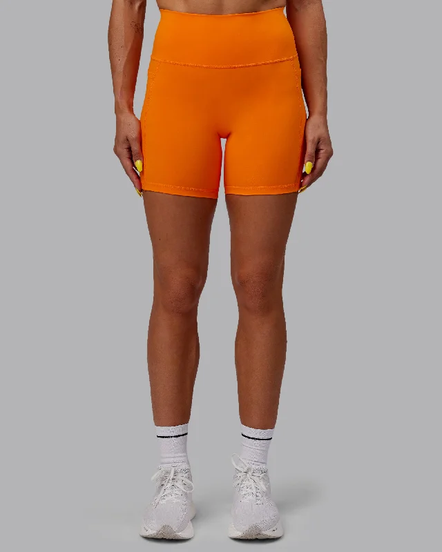 Fusion Mid Short Tights - Vibrant Orange