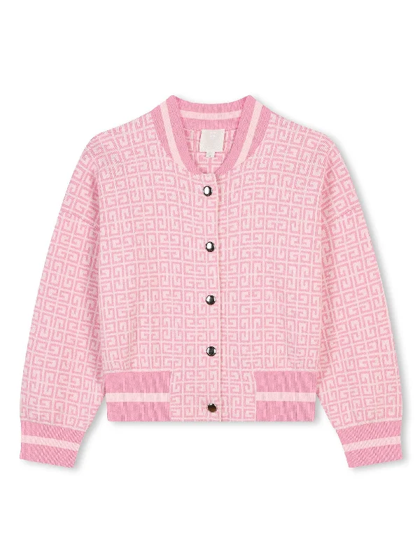 Bomber in rose-pink cotton