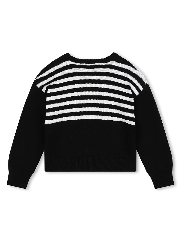 Knitwear in black cotton