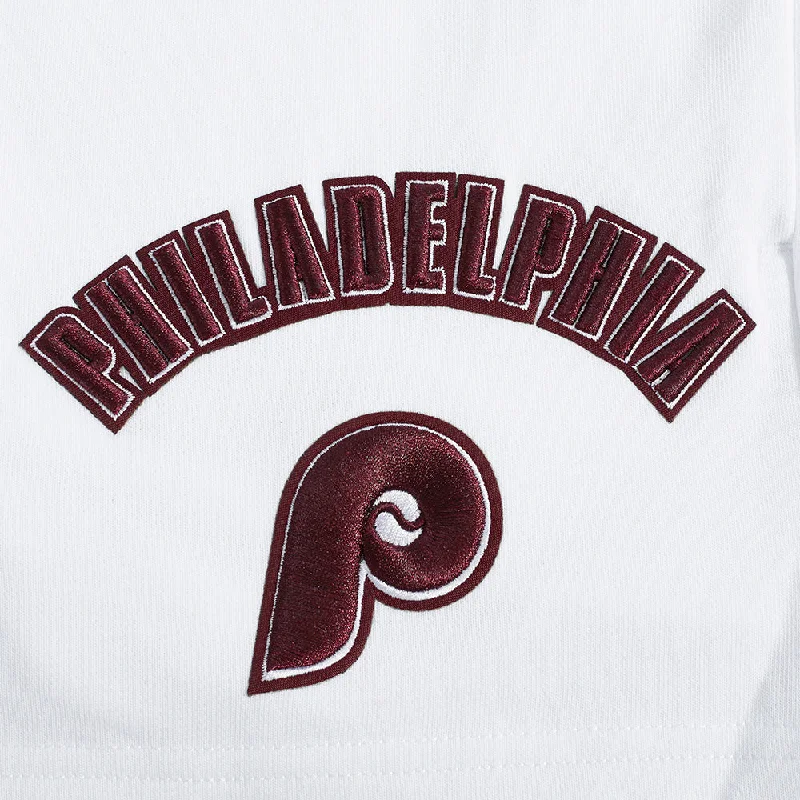 MLB PHILADELPHIA PHILLIES RETRO CLASSIC WOMEN'S SHORT (WHITE)