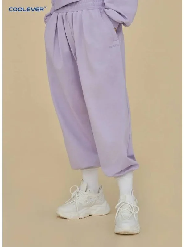 Women's Pintuck Jogger Pants Purple