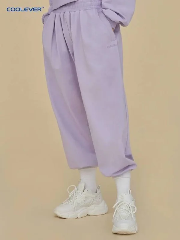 Women's Pintuck Jogger Pants Purple