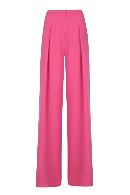 PINK HIGH RISE PLEATED PANTS