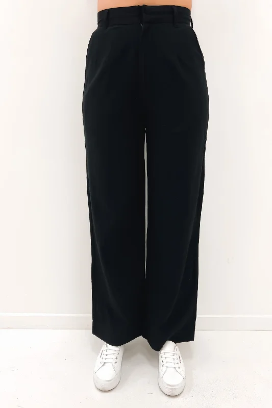 Textured West Coast Trouser Black