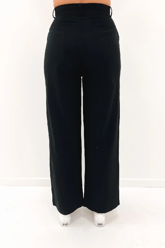 Textured West Coast Trouser Black