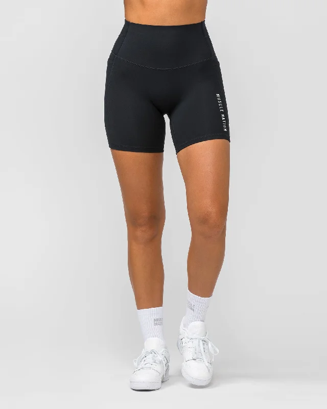 Unrivalled Everyday Pocket Bike Shorts - Black