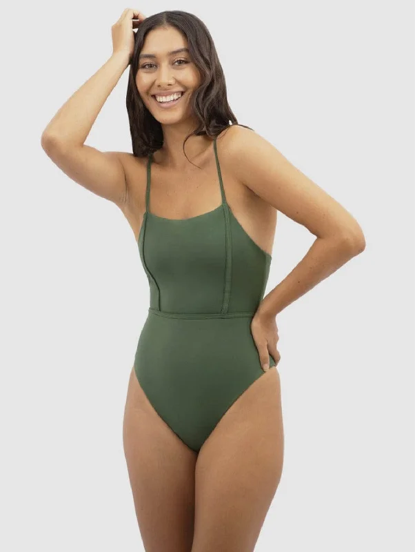 Byron Bay Econyl® Swimsuit | Seaweed