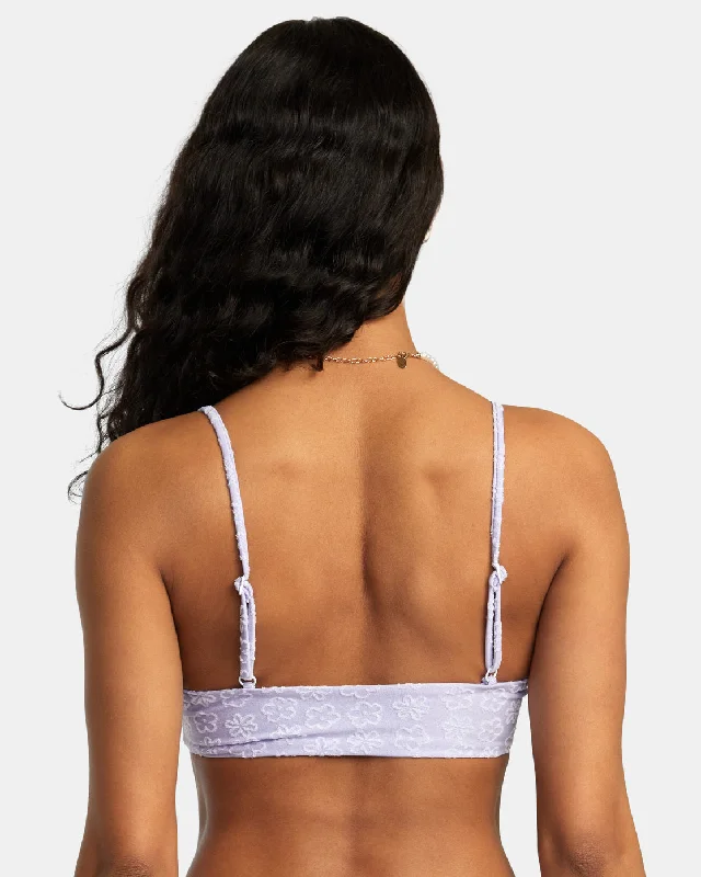 Delia High Triangle Bikini Top - Iris