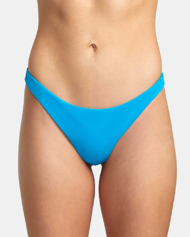 Solid Cheeky Bikini Bottoms - Blue Danube