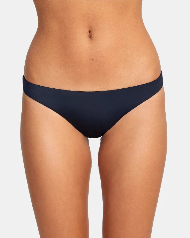 Solid Medium Bikini Bottoms - Black